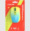 CANYON optical wireless mouse MW-44 LED Backlight 800 1200 1600 dpi 8 tl BT+2.4GHz bat 500mAh yellow-blue gradient thumbnail (6 of 10)