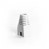 RJ45 connector protection white (cutout)