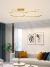 IMMAX NEO FINO NEW SMART lampada a sospensione 2 cerchi 60+80cm 93W oro Zigbee 3.0 TUYA thumbnail (4 of 8)