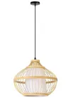 IMMAX BOHO PINCHOS design pendant lamp D40cm E27 bamboo wood thumbnail (1 of 8)