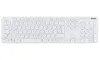 HAMA keyboard KC-500 wired muted buttons USB CZ+SK white