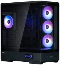 Zalman Gehäuse P50 DS Middle Tower 4x120mm ARGB Lüfter 2x USB 3.0 USB-C Panorama schwarz (1 of 6)