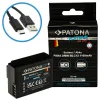 PATONA batteria per foto Panasonic DMW-BLC12 1100mAh Li-Ion Platino USB-C ricarica