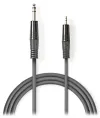 NEDIS stereo audio kabel 635 mm zástrčka - 3,5 mm zástrčka šedý 1,5m