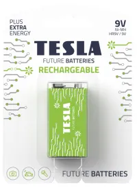 TESLA RECHARGEABLE+ επαναφορτιζόμενη μπαταρία 9V Ni-MH 250mAh 9V (HR9V blister) 1 τεμ. (1 of 1)