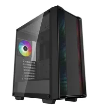 Gabinete DEEPCOOL CC560 ARGB V2 ATX 4x120 mm ventoinha ARGB USB 3.0 USB 2.0 preto (1 of 7)