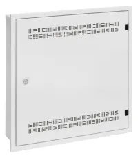 Шкаф Solarix SOHO LC-18 за стена с релси 2U 4U и 11U 550x550x150mm бял RAL 9003 с рамка за стенен монтаж (1 of 4)