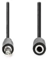 NEDIS-Verlängerungs-Stereo-Audiokabel mit 3,5-mm-Klinkenstecker – 3,5-mm-Buchse, schwarz, Bulkware, 5 m thumbnail (2 of 2)