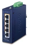 Planet IGS-504PT Industrial PoE switch 5x1Gb 4x PoE 802.3at 120W -40 to 75°C dual 48-54VDC IP30 fanless thumbnail (1 of 3)