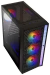 BitFenix ​​dėklas Light ATX 4x120mm RGB ventiliatorius 2xUSB 3.0 USB 2.0 grūdintas stiklas juodas thumbnail (3 of 6)