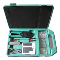 XtendLan Kit LAN – Crimpzange, Cutter, Stoßfänger, Tester, Anschlüsse – für RJ-11 12 45 und Verteilertafeln (1 of 1)