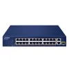 Planet FGSD-2621P PoE switch 24x100M + 1x1Gb RJ45 + 1xSFP PoE 802.3at 185W extend mode 10Mb-250m thumbnail (2 of 3)