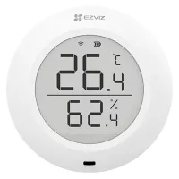 Braiteoir teochta cliste EZVIZ agus hygrometer T51C Zigbee 3.0 raon 200m saolré 1 ceallraí CR2450 bán (1 of 1)