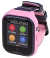 Детски часовник HELMER LK 709 с GPS локатор точка. дисплей 4G IP67 nano SIM видео разговор снимка Android и iOS розов thumbnail (2 of 3)