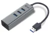 I-tec USB 3.0 HUB METAL 3 USB 3.0 ports to Gigabit Ethernet adapter (RJ45) gray