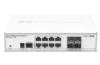 MikroTik Cloud Router Switch CRS112-8G-4S-IN 128MB 8xGLAN 4xSFP OS L5 stalinio kompiuterio dėklas PSU