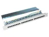 XtendLan Patch panel 19" 24 ports CAT6 shielded - grey