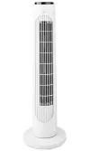 NEDIS stupni ventilator visina: 76 cm snaga 50 W 3 brzine vrtnje daljinski upravljač bijelo-crni