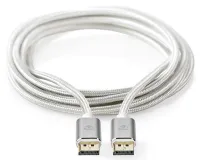 NEDIS PROFIGOLD Displayport cable DisplayPort plug - DisplayPort plug cotton silver BOX 2m (1 of 2)