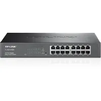 TP-Link TL-SG1016DE простой интеллектуальный коммутатор 16x 10 100 1000 Мбит/с IGMP QoS VLAN настольный компьютер (1 of 3)