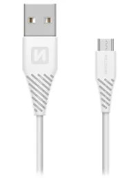 Kabel do transmisji danych Swissten USB Micro USB 1,5 M, biały (65 mm) (1 of 1)