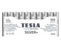 TESLA SILVER+ AAA šarminė baterija (LR03 mikro pieštuko folija) 10 vnt. (1 of 1)