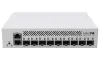 MikroTik Cloud Router Switch CRS310-1G-5S-4S+IN 800MHz CPU 256MB RAM 5xSFP 4xSFP+ 1x LAN Gbit LCD sh. L5 litsents