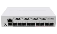 MikroTik Cloud Router Switch CRS310-1G-5S-4S+IN 800MHz CPU 256MB RAM 5xSFP 4xSFP+ 1x LAN Gbit LCD įsk. L5 licencija (1 of 4)