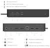 DELL UD22 priključna stanica Universal Dock USB-C 4x USB 2x USB-C 2x DP HDMI RJ-45 PD 96W thumbnail (4 of 5)