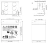 CSB Pb reservbatteri VRLA AGM 12V 5,1Ah (HR1221W F2) thumbnail (2 of 2)