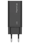 COLORWAY 1x USB и 2x USB-C турбосетевое зарядное устройство 65 Вт, 100–240 В, черный thumbnail (7 of 8)