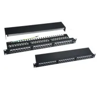 XtendLan Patch Panel 19" 24 porttia suojattu C5E Linker Dual 2xAu (1 of 1)