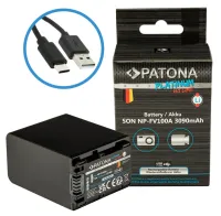 PATONA akkumulátor fotókhoz Sony NP-FV100 3090mAh Li-Ion Platinum USB-C töltés (1 of 3)