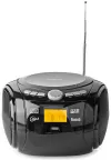 NEDIS CD Player Boombox Power 9W Battery Powered Mains Powered Stereo BT FM USB Black thumbnail (3 of 8)