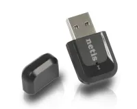 STONET le NETIS WF2123 USB Adapter 802.11b g n 300Mb 2.4GHz USB2.0 dubh (1 of 1)