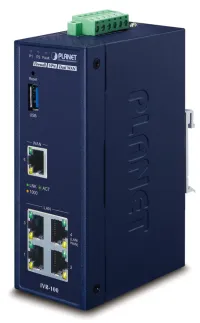 Planet IVR-100 Маршрутизатор брандмауер VPN VLAN QoS 2xWAN(SD-WAN) 3xLAN IP30 -40 до +75°C 9-48VDC (1 of 2)