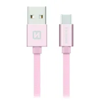 Swissten Cabo de Dados Têxtil Usb Usb-C 20 M Ouro Rosa (1 of 1)