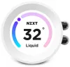 NZXT воден охладител Kraken 280 ELITE RGB 2x140mm RGB вентилатор 4-пинов PWM LCD бял thumbnail (3 of 3)