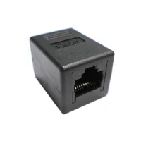 DATACOM-stik UTP CAT6 2xRJ45 (8p8c) lige sort (1 of 1)