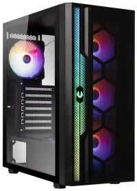 BitFenix ​​​​cás Apollo ATX 4x120mm ARGB lucht leanúna 3xUSB 3.0 USB 2.0 gloine tempered dubh (1 of 6)