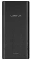 CANYON Power Bank PB-2001 20000mAh Li-Poly Input 5V 2A microUSB + USB C Ausgang 5V 2.1A USB-A schwaarz thumbnail (2 of 2)