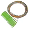 FO pigtail SC/APC, 9/125, 0.9mm, 1m, set of 12 different colored pigtails, G.652d