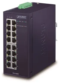 Planet IGS-1600T Industrial Switch 16x1Gb dual 12-48VDC 24VAC -40~+75°C χωρίς ανεμιστήρα (1 of 3)