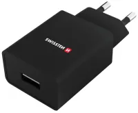 Swissten Netværksadapter Smart Ic 1X Usb 1A Strøm + Datakabel Usb Type C 1,2 M Sort (1 of 1)