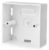 Caja trasera NEDIS para interruptores inteligentes montaje en superficie 86 x 86 mm blanco (1 of 5)