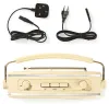 NEDIS table radio AM FM battery powered mains powered analog 4.5 W BT output for headphones beige thumbnail (5 of 5)