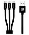 Swissten Data cable 3in1 MFi 1.2m textile (micro USB USB-C Lightning) черен thumbnail (1 of 1)