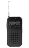 NEDIS draagbare radio AM FM batterijaangedreven analoog 1,5 W hoofdtelefoonuitgang aluminium zwart thumbnail (3 of 6)