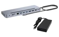 Док-станція I-tec USB-C Metal Ergonomic 4K 3x Display Power Delivery 100W + універсальний зарядний пристрій 100W (1 of 2)