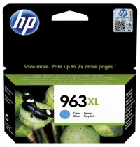 HP 963XL cián (cián 1600p) tintapatron a HP OfficeJet Pro 9010 9013 HP OfficeJet Pro 9020 készülékhez (1 of 2)